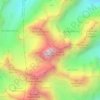 Almaty topographic map, elevation, terrain