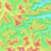 Rio Lamego topographic map, elevation, terrain