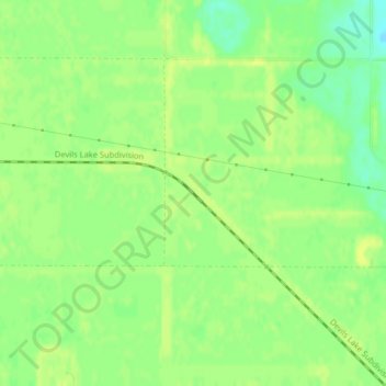 Hannah Junction topographic map, elevation, terrain