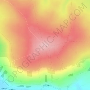 Danby Beacon topographic map, elevation, terrain