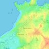 Le Lévy topographic map, elevation, terrain