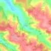 Les Vallées topographic map, elevation, terrain