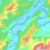 Quinzanas topographic map, elevation, terrain