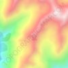 Totara Peak topographic map, elevation, terrain