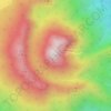 Mt. Myoko topographic map, elevation, terrain