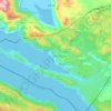 Neum topographic map, elevation, terrain