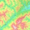 茂县 topographic map, elevation, terrain