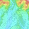 Jvari topographic map, elevation, terrain
