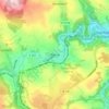 Wiesa topographic map, elevation, terrain