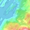 Kilmichael of Inverlussa topographic map, elevation, terrain