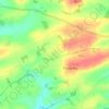 Derril topographic map, elevation, terrain