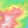 Tizi Doudine topographic map, elevation, terrain