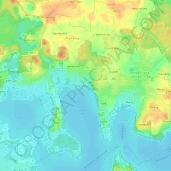 Kailbach topographic map, elevation, terrain