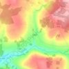 Coon topographic map, elevation, terrain