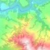 Purires topographic map, elevation, terrain