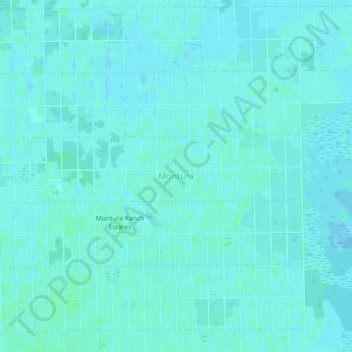 Montura topographic map, elevation, terrain