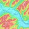 Corning topographic map, elevation, terrain