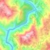 São Lourenço topographic map, elevation, terrain