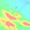 Cerro de la Muerte topographic map, elevation, terrain