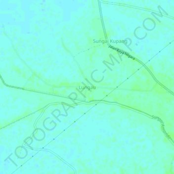 Lungau topographic map, elevation, terrain