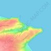 Martin Plage topographic map, elevation, terrain