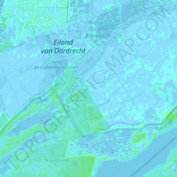 Het Bergsche Veld topographic map, elevation, terrain