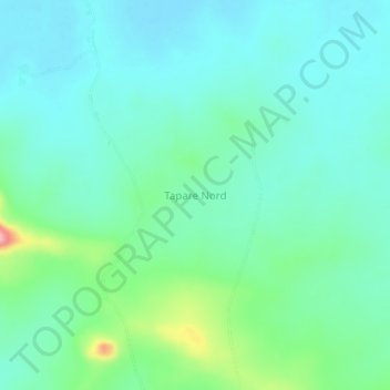 Tapare Nord topographic map, elevation, terrain
