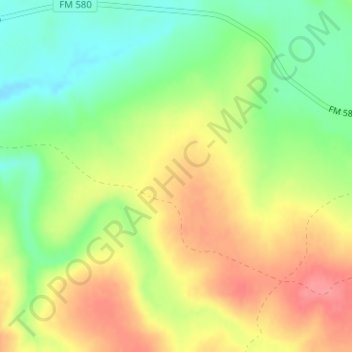 Big Thicket topographic map, elevation, terrain