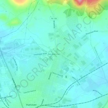 New Baltimore topographic map, elevation, terrain