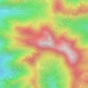 Mount Malepunyo topographic map, elevation, terrain