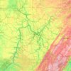 South Hills topographic map, elevation, terrain
