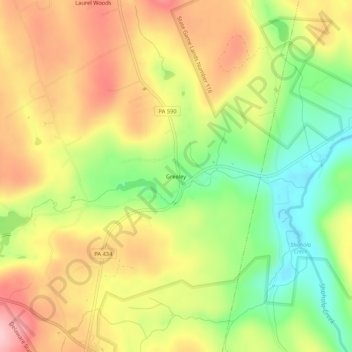 Greeley topographic map, elevation, terrain