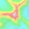Kuh-e Safed Khers topographic map, elevation, terrain