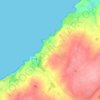 La Cotentin topographic map, elevation, terrain