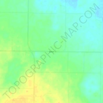 Easter topographic map, elevation, terrain