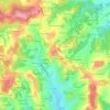 Temniac topographic map, elevation, terrain