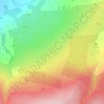 Flaska topographic map, elevation, terrain