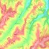 Blanchefort topographic map, elevation, terrain