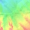 Akaki topographic map, elevation, terrain