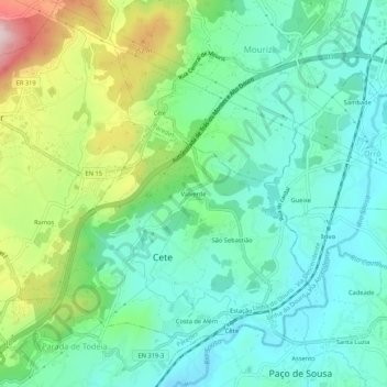 Valverde topographic map, elevation, terrain