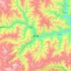 黑水县 topographic map, elevation, terrain