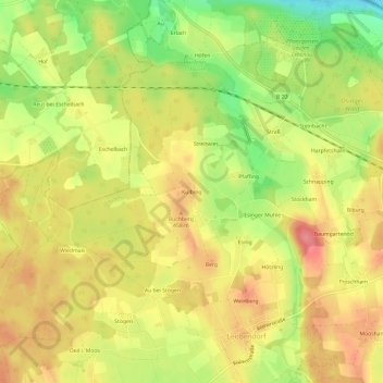 Kulbing topographic map, elevation, terrain