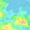 Præstø topographic map, elevation, terrain