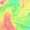 Carapungo topographic map, elevation, terrain
