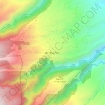 Bantaawan topographic map, elevation, terrain