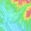 Ponticello topographic map, elevation, terrain