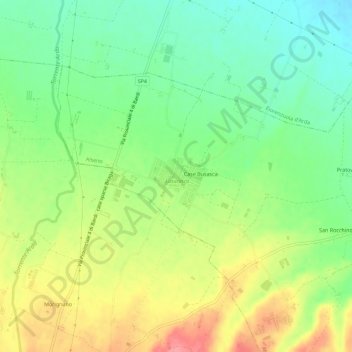 Lusurasco topographic map, elevation, terrain