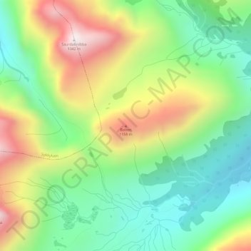 Bolten topographic map, elevation, terrain