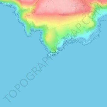 Prawle Point topographic map, elevation, terrain