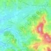 Les Combes topographic map, elevation, terrain